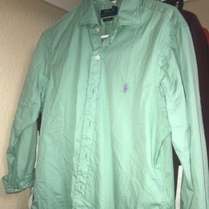 Polo, long sleeve, button down shirt